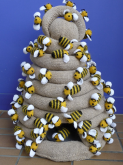 Knitted beehive